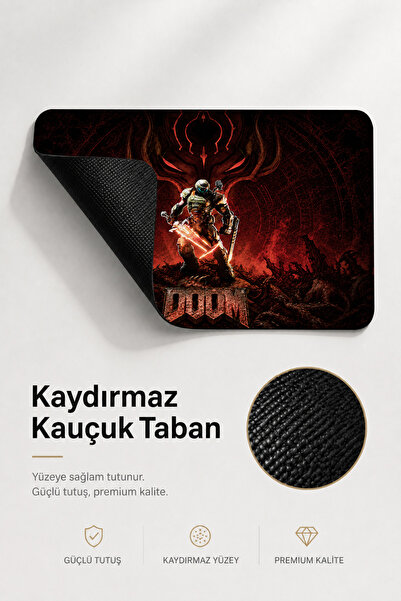 Artmium Doom Mousepad Özel Tasarım 40x28 cm
