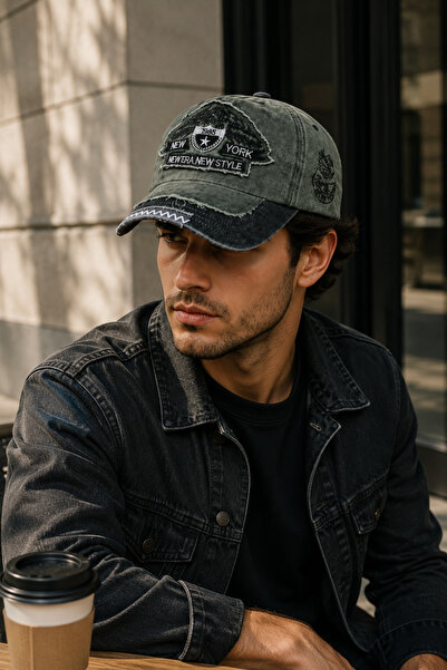 HatClub Exclusive قبعة بيسبول كاكي عتيقة للرجال قابلة للتعديل مصنوعة من القطن...