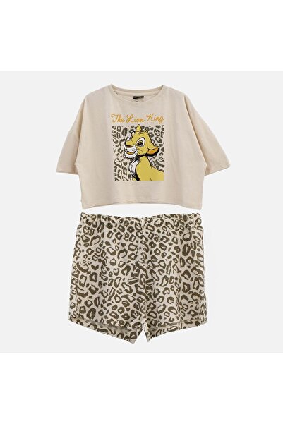 OEM Set pijama damă din bumbac, bej, Small-Medium – confort de noapte și stil...