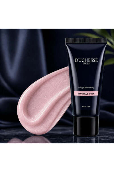 Duchesse Nails POLYGEL NAILS, HEMA & TPO FREE, NON STICKY, SHADE SPARKLE PINK...