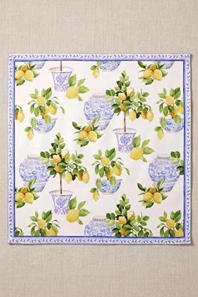 dekomall home & living Σετ χαρτοπετσέτες Amalfi Lemon 6 τεμαχίων