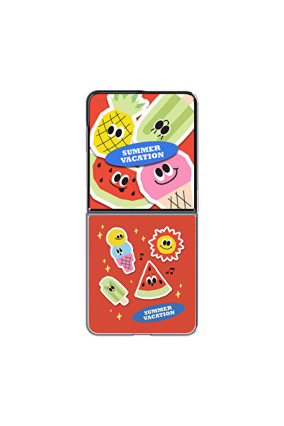Samsung Galaxy Z Flip8 Flipsuit Kılıf (Summer Vacation) - Çok renkli