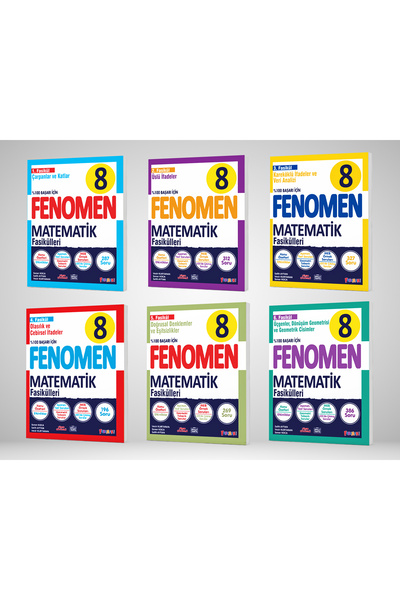 8. Sınıf Matematik Fasikül Seti (1-2-3-4-5-6. Sayılar) 2026 Güncel Basım