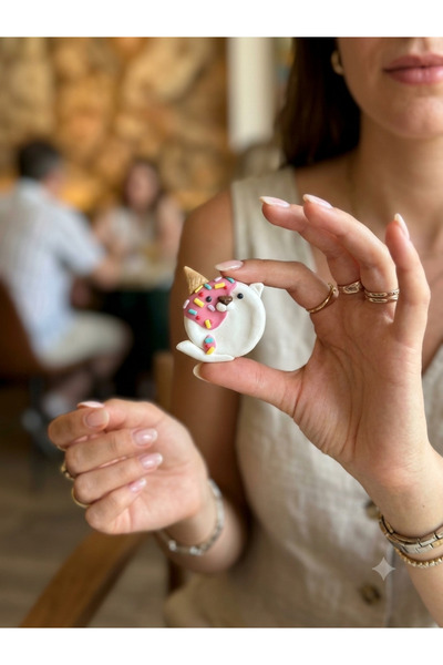 Lu Atelier El Yapımı Polimer Kil Endişe Taşı (Worry Stone) – Stres Giderici, ...