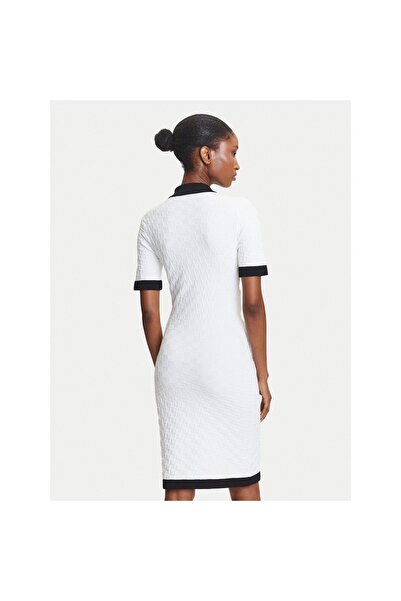 Karl Lagerfeld Rochie tricotată de damă A3W13036 Crem
