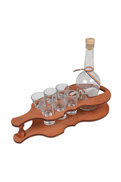 LimArt Set cadou artizanal pentru servire, model Minibar Vioara cu maner late...