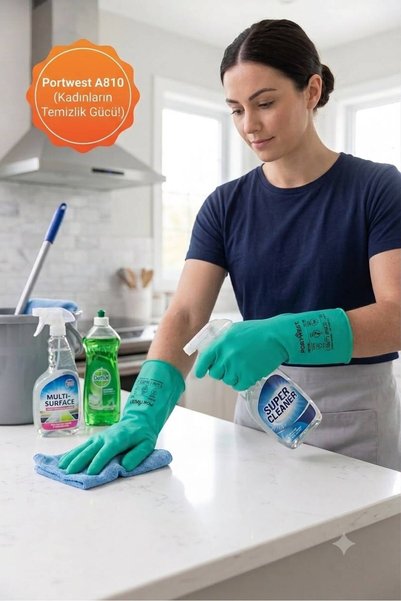Bullut KİMYASALA DAYANIKLI 10 ÇİFT NİTRİL ELDİVEN KİMYA ENDÜSTRİSİ,BULAŞIK,PETROL,OTOMOTİV,LABORATUVAR,TEMİZLİK,GIDA İŞLETMELERİ İÇİN YEŞİL