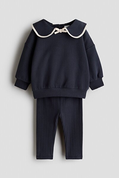H&M Sweatshirt ve Tayt İçeren 2 Parçalı Set