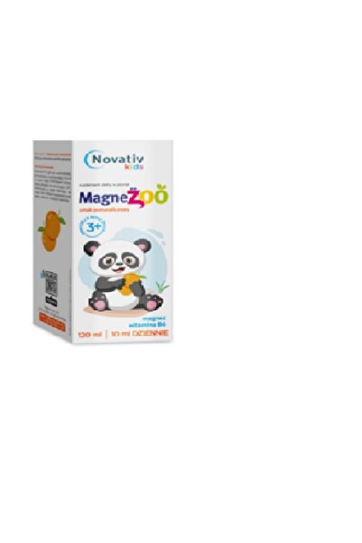 NO BRAND Complex de vitamine NOVATIV Kids MagneZoo Portocaliu (120 ml)