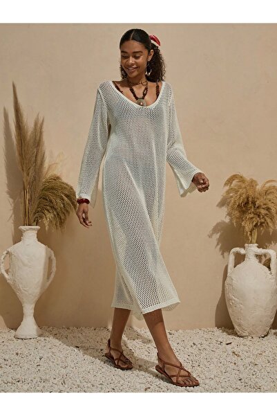 EMİX TREND GİYİM Wide Long Beach Dress