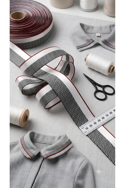 satab French Special Woven Jacquard Ribbon 40mm -10Meters
