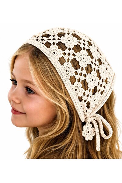 MyHubi Children's Bohemian Style Knitted Tie-On Crown Bandana