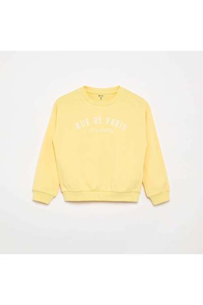 KIABI Lightweight Fleece Sweatshirt YELLOW