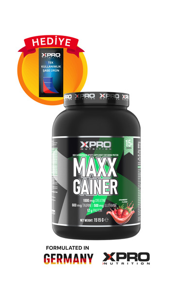 Xpro Nutrition Maxx Gainer Karbonhidrat Tozu 1515gr Çilek Aromalı