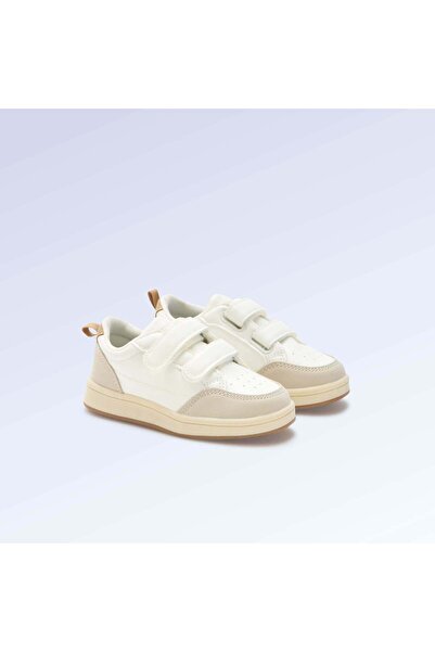 KIABI Velcro Sneakers - 'Walking' Motor Skills Level 4 - Kitchoun BEIGE