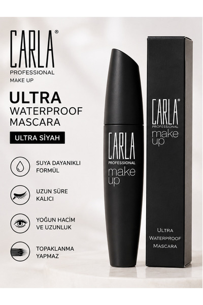 Carla Professional Make Up Ultra Waterproof Mascara No:01