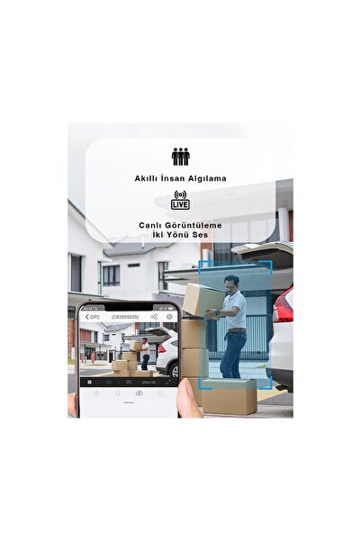 EZVIZ DP2 - (3WPFBS,3MP) Wi-Fi Akıllı Kapı Görüntüleyicisi 2k; 166° görüş; 4.3'' ekran; İnsan algılama; 2 yönlü görüşme; IR 5m; Zil; Çinko
