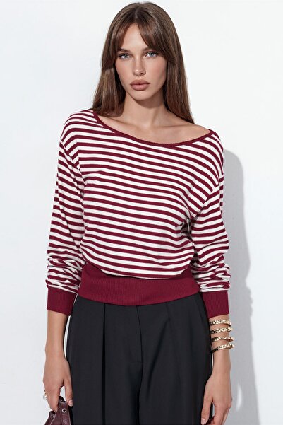 Hiccup Busem Striped Long Sleeve Ribbed T-Shirt