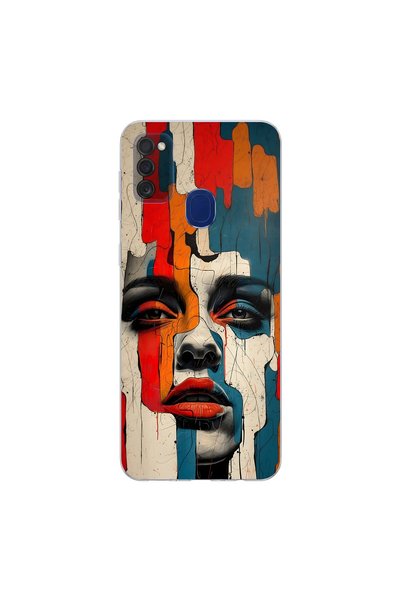 PPKin Samsung Galaxy M21 Compatible Table 7 Design Transparent Case