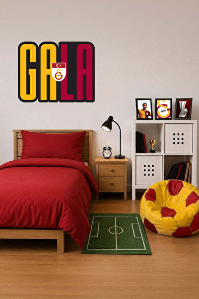 Galatasaray Duvar Sticker Bayrak Arma 60 cm - Lisanslı Orijinal
