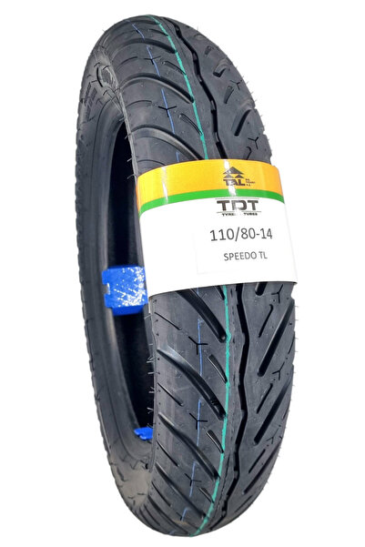 TDT TYRES 110/80-14TL (TUBELESS - DUBLEKS) Motosiklet Lastiği SPEEDO