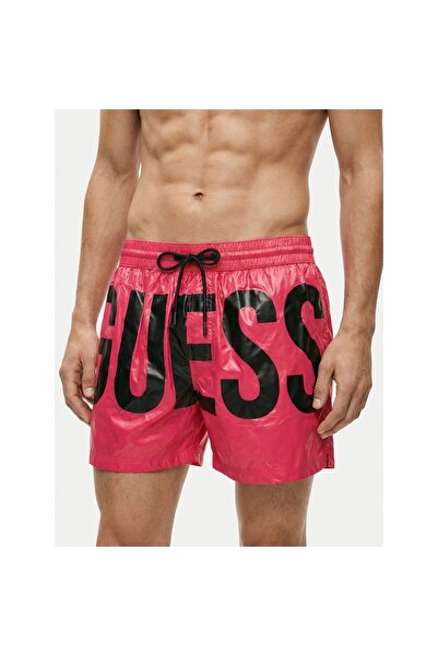 Guess Șorturi de înot pentru bărbați F6GT03WN322 Roz