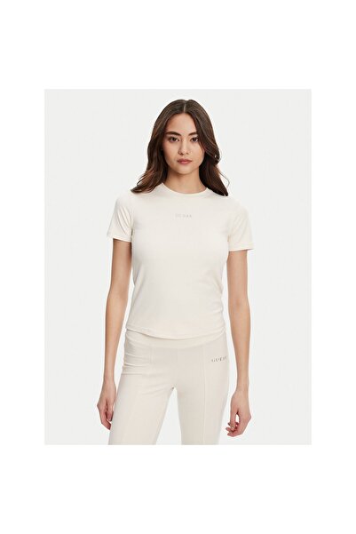 Guess Γυναικείο T-shirt V5RI10KCD02 Κρεμ
