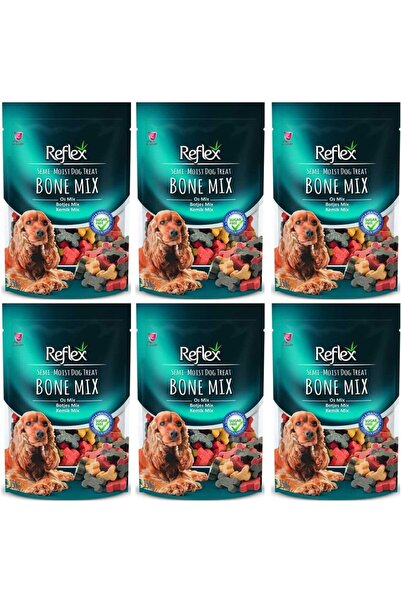 Reflex Yarı Yumuşak Kemik Mix Köpek Ödül Maması 150 Gr 6'LI SET