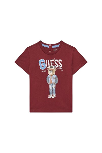 Guess Tricou băieți N5YI22K8HM4 Bordeaux