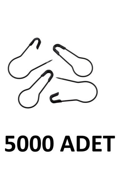 MTKardeşler 5000 Pieces of Pear-Shaped Safety Pins 2 cm Bulb Type Safety Pins