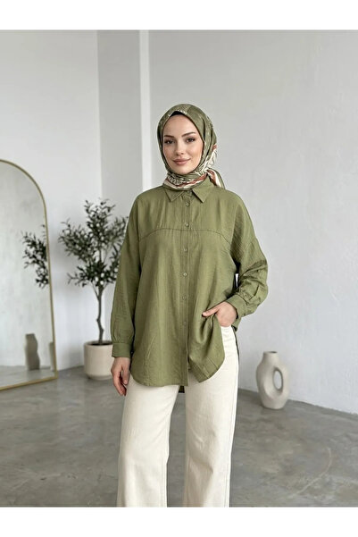 Foremia Front Roba Detailed Tunic-Khaki
