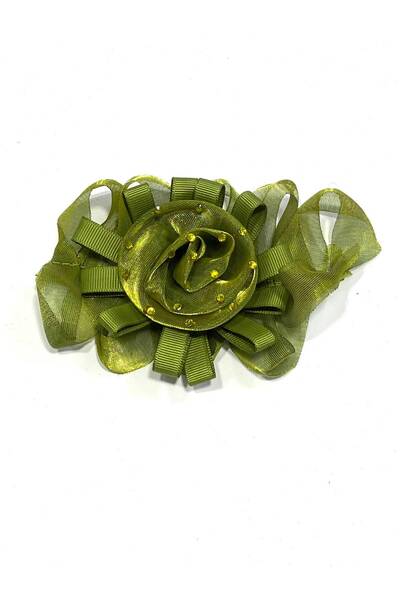 karantuhafiye Organize Kurdele Çiçek (10×8 cm) – Dikmeli Kıyafet & Abiye Akse...