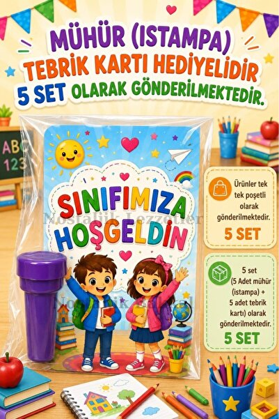 Nostaljik Lezzetler Okula Yeni Başlayan Öğrencilere 5 Adet Hediye Seti Mühür ...
