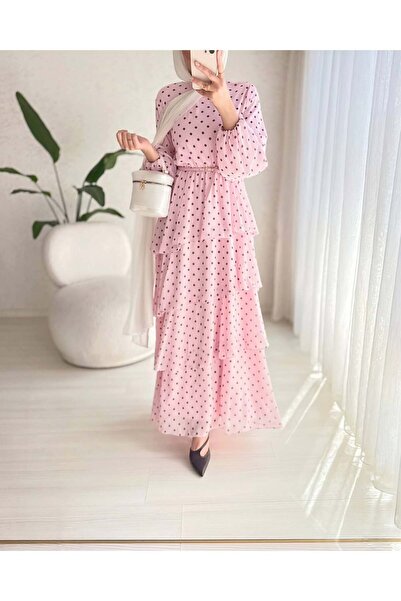 BELLASTORE فستان منتفخ منقط