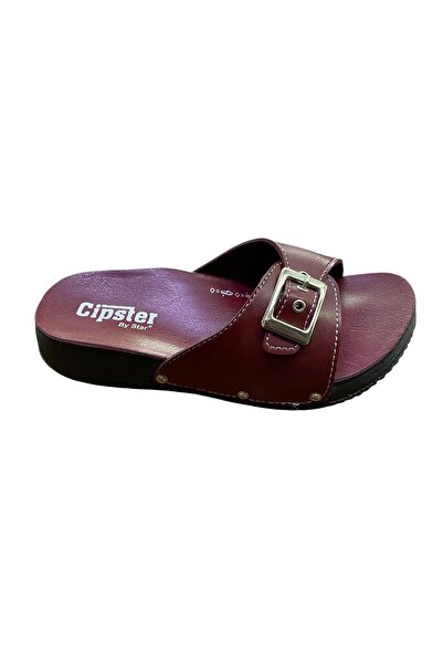 BY STAR Women's Flat Thick Soled Single Buckle Slippers