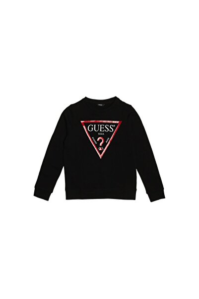 Guess Bluză băieți L73Q09KAUG0 Negru