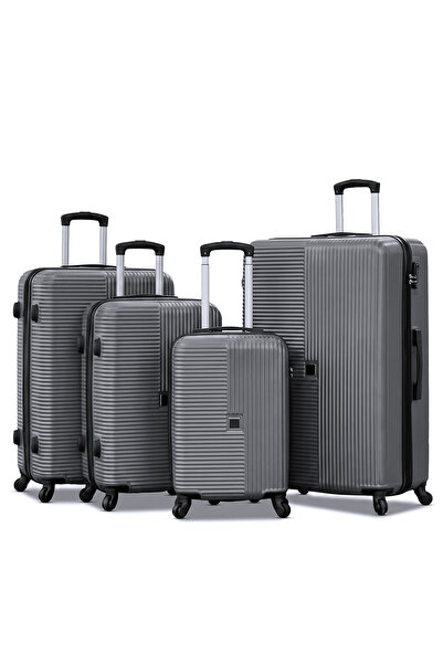 ZAAPPY Hard Shell Horizo Vertic ABS Lightweight 4 PCS SET (20/24/28/32 Inch) ...