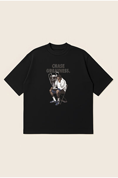 Moon Dancer Chase Greatness Printed Oversize Boxy Cut Unisex 100% Cotton Tshi...