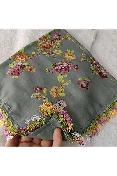 REYHAN Handmade Needlework Writing, Scarf, Yemeni, Mevlit Cover, Head Cover, ...