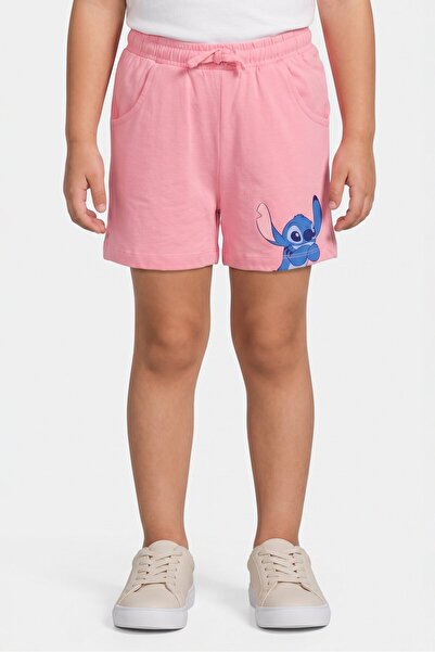 Disney Toddlers Girl Lilo And Stitch Basic Shorts, Pink