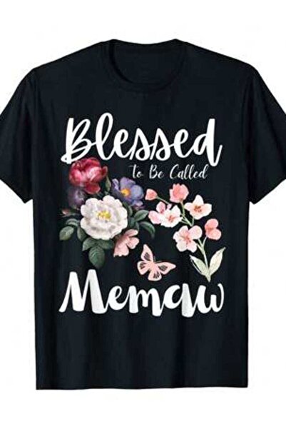 KYMC07 تي شيرت رجالي بأكمام قصيرة وياقة دائرية من To Be Called Memaw Floral C...