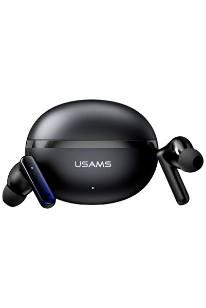 Usams Echo E02 TWS Căști wireless Bluetooth 5.3 ANC ENC Negru