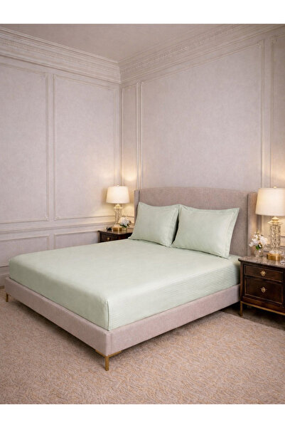 Mulberry Living By Styli طقم أغطية سرير من 3 قطع، 100% قطن، تصميم Linear Luxe...