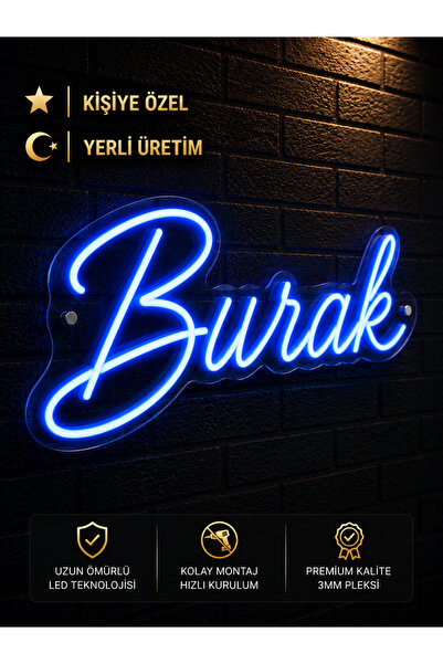 Genel Markalar Kişiye Özel LED Neon İsim Tabelası | Premium Neon LED | 3 mm P...