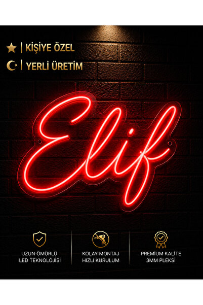 Genel Markalar Kişiye Özel LED Neon İsim Tabelası | Premium Neon LED | 3 mm P...