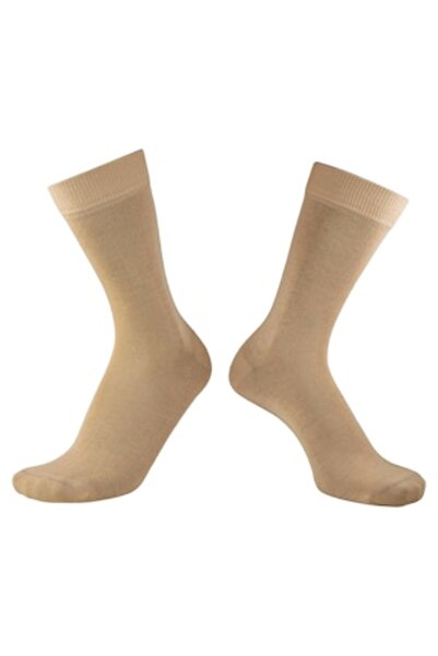 Overall Șosete casual din bambus organic, fine și moi, Bej, 44-46