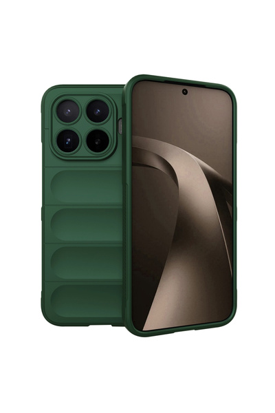 Techsuit Калъф за Xiaomi 17T Pro, Магически щит, удароустойчива защита, зелен