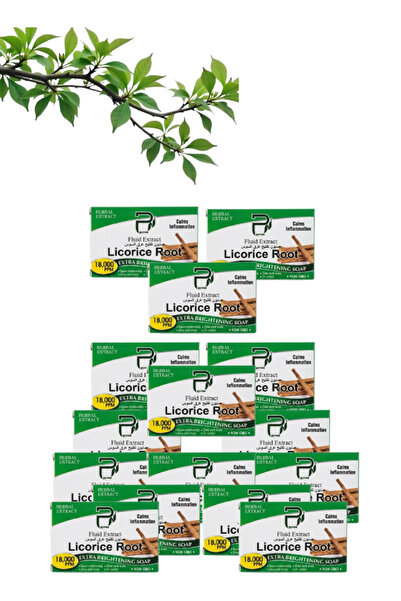 PYRON 15 قطعة صابون جذور العرقسوس للتبييض والترطيب 100 جرام