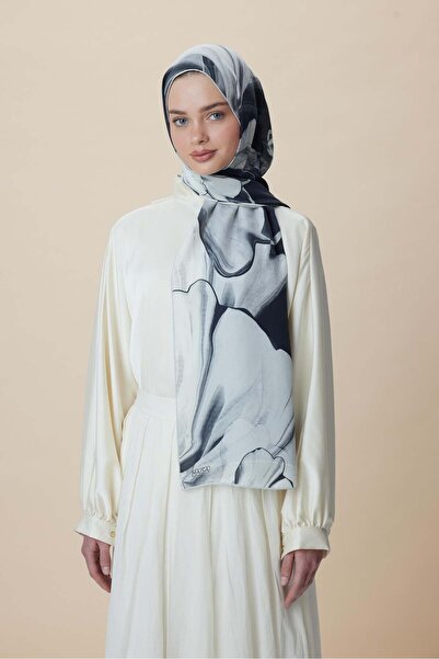 Maisa Mevce Cotton Silk Shawl Black
