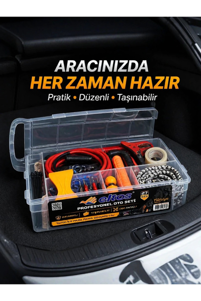 ARMÜZ Multi-Purpose 27-Piece Vehicle Emergency Equipment Set with Regular Car...
